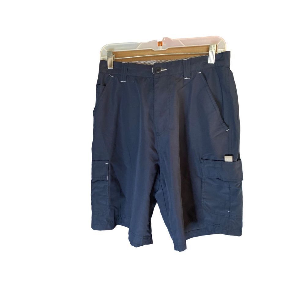 Burnside men’s navy blue Multipocket cargo shorts size 30 waist